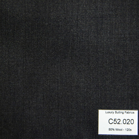 [ Call ] C52.020 Kevinlli V3 - Vải Suit 50% Wool - Đen Trơn